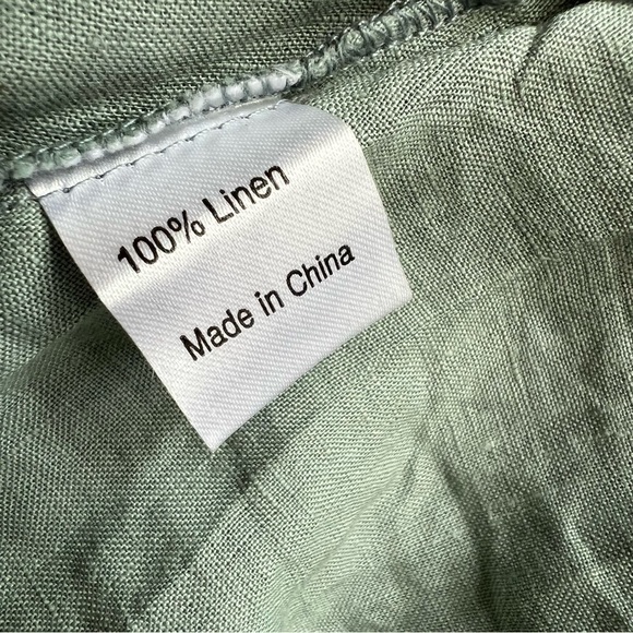 Brand new Light Blue Floral Embroidered Linen Tunic Dress, size M - Picture 13 of 16